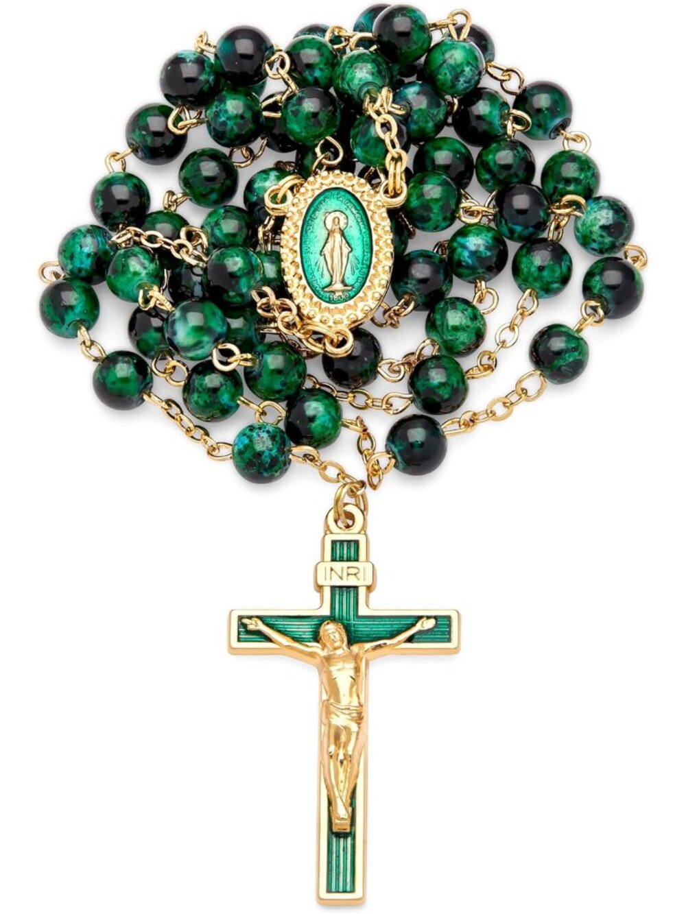Rosary Beads catholic for Women and Men from Vatican, Miraculous Virgin Rosary w